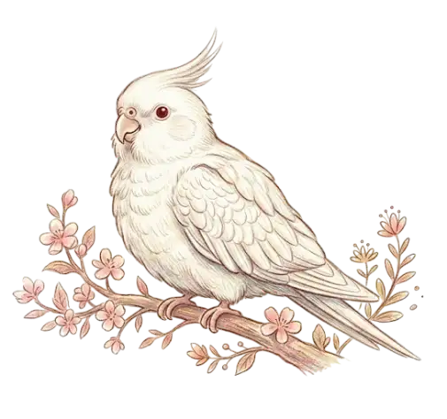 白子玄鳳鸚鵡新手飼養:純白如雪的極致優雅鳥寶