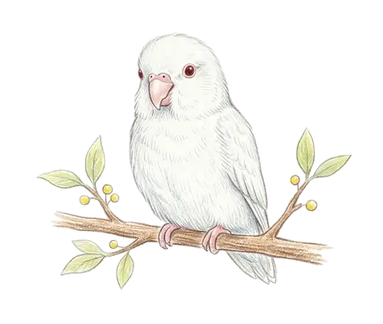 白子太平洋鸚鵡飼養解密:純白無瑕、極致安靜的微型公寓鳥